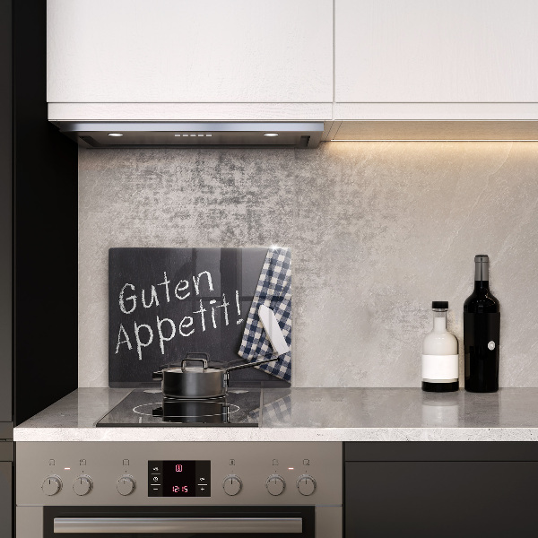 Glas Herdabdeckplatte Guten Appetit!