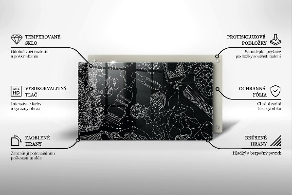 Glas Herdabdeckplatte Küchenzubehör