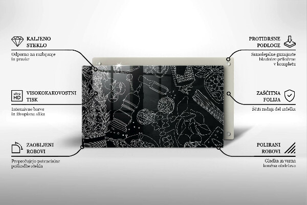 Glas Herdabdeckplatte Küchenzubehör