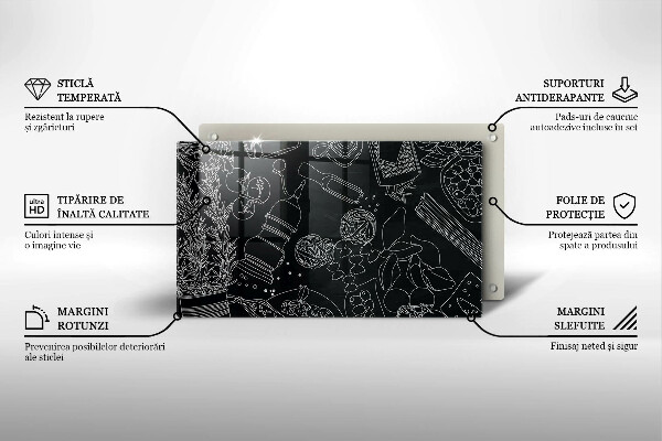 Glas Herdabdeckplatte Küchenzubehör