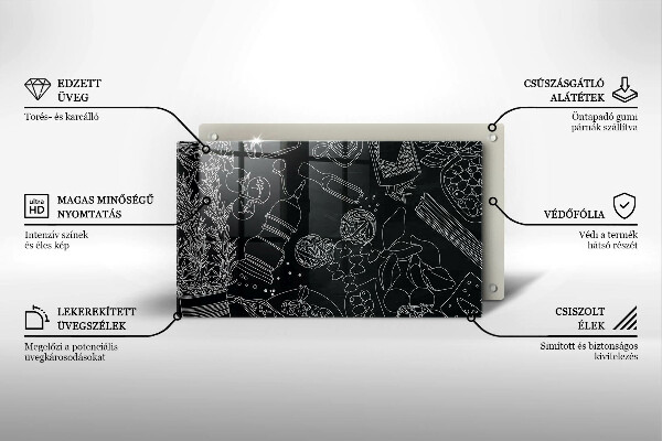 Glas Herdabdeckplatte Küchenzubehör