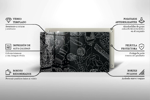 Glas Herdabdeckplatte Küchenzubehör