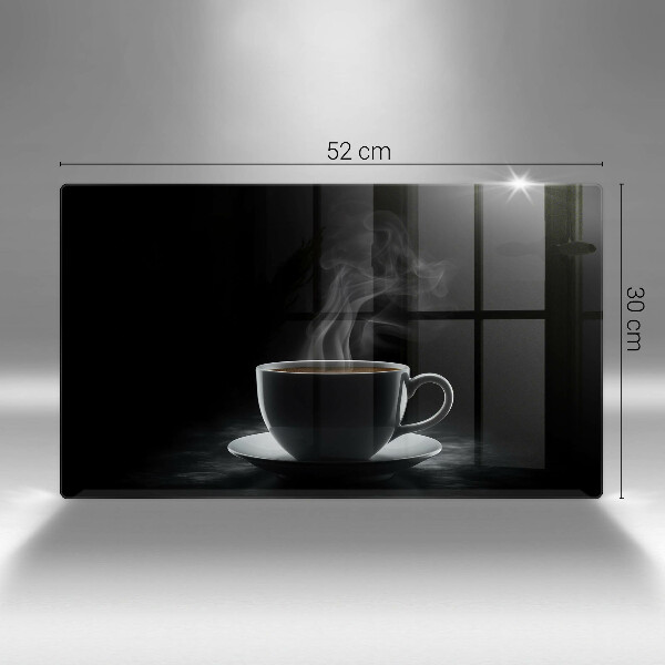 Glas Herdabdeckplatte Heiße Tasse Kaffee