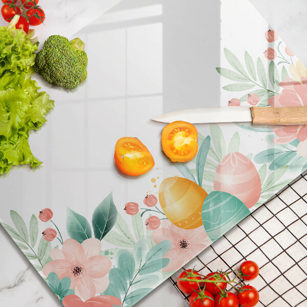 Glas Herdabdeckplatte Ostereier