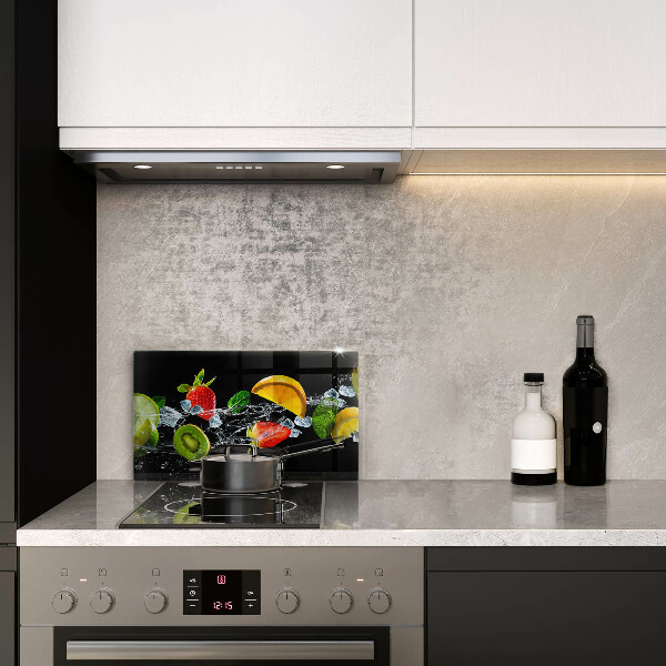 Glas Herdabdeckplatte Früchte im Wasser