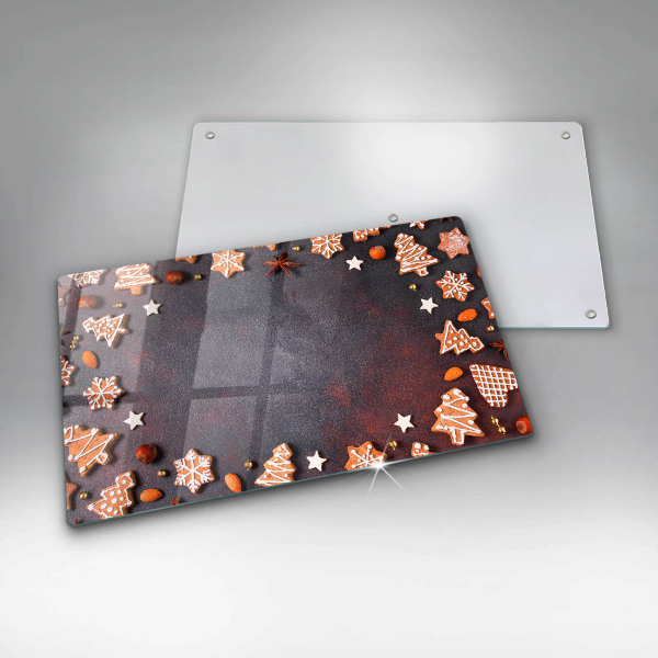 Glas Herdabdeckplatte Lebkuchenweihnachten