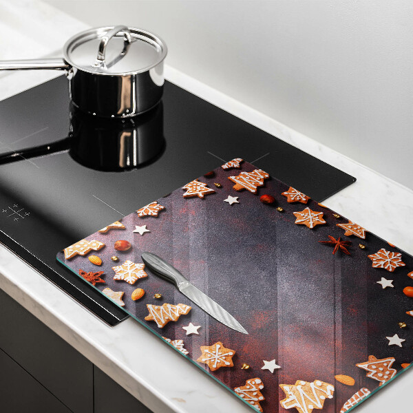 Glas Herdabdeckplatte Lebkuchenweihnachten