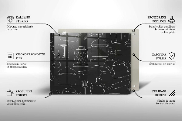 Glas Herdabdeckplatte Cartoon-Küchenzubehör