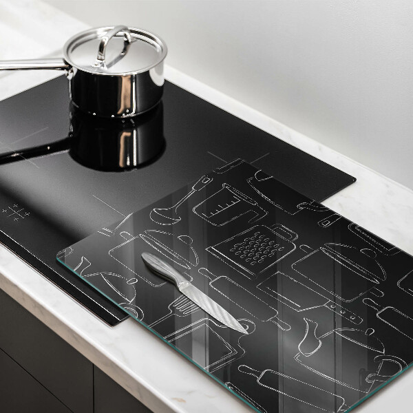 Glas Herdabdeckplatte Cartoon-Küchenzubehör