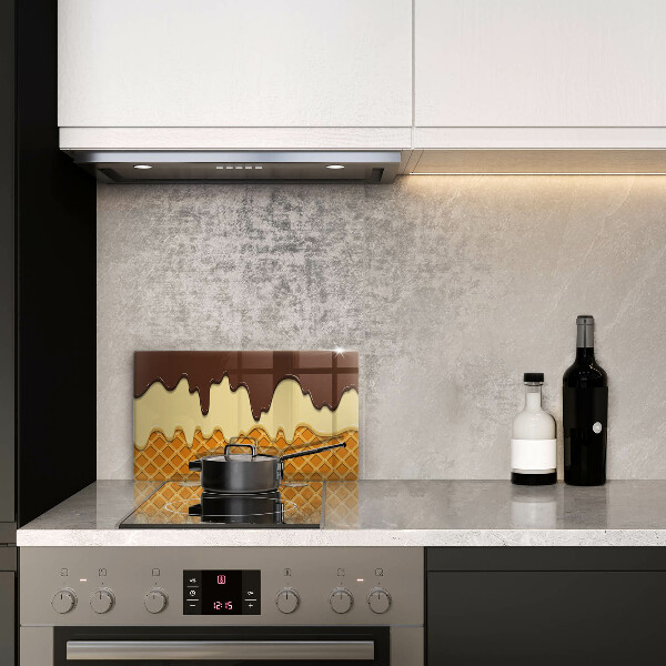 Glas Herdabdeckplatte Eistüte-Illustration