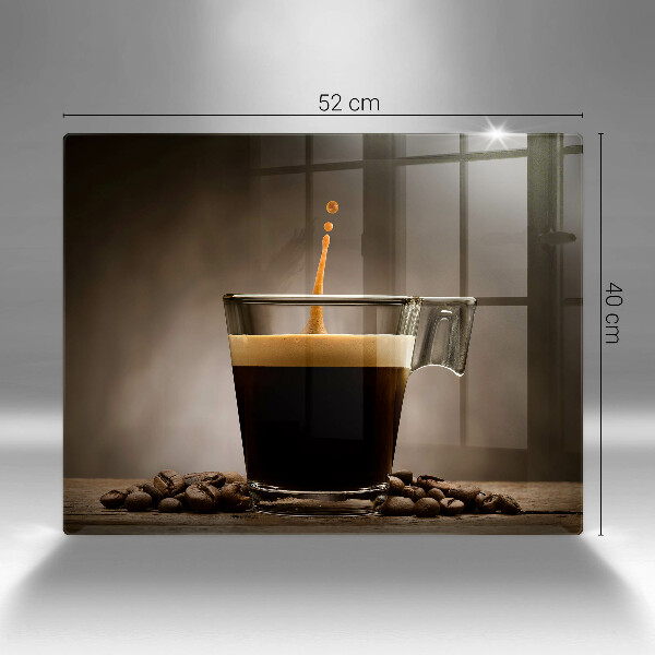 Glas Herdabdeckplatte Glas und Kaffeebohnen