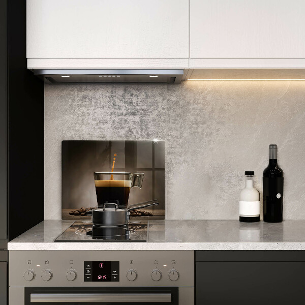 Glas Herdabdeckplatte Glas und Kaffeebohnen