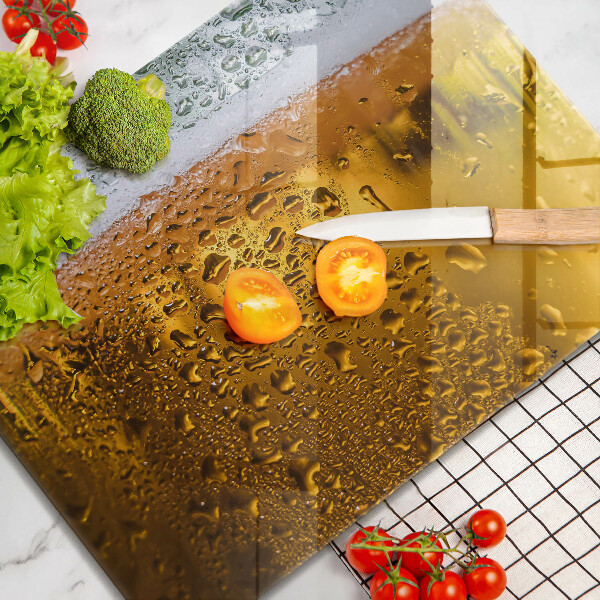 Glas Herdabdeckplatte Nasses Glas Bier