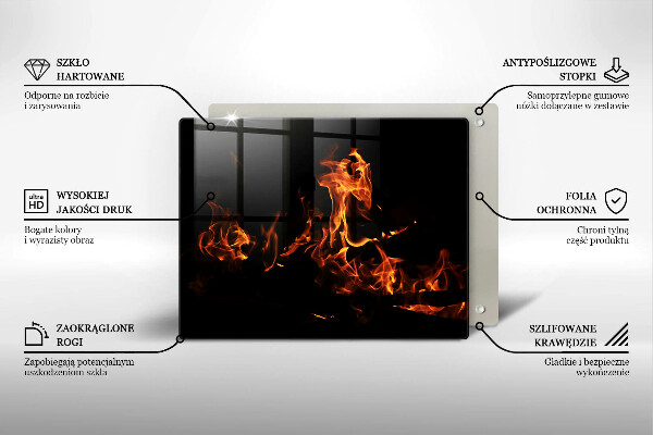 Glas Herdabdeckplatte Zünde eine lebendige Flamme an