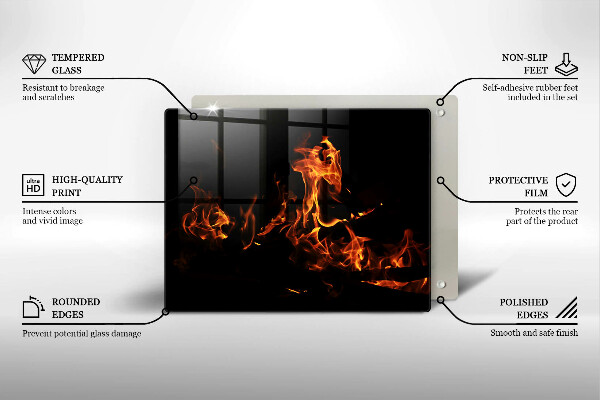 Glas Herdabdeckplatte Zünde eine lebendige Flamme an