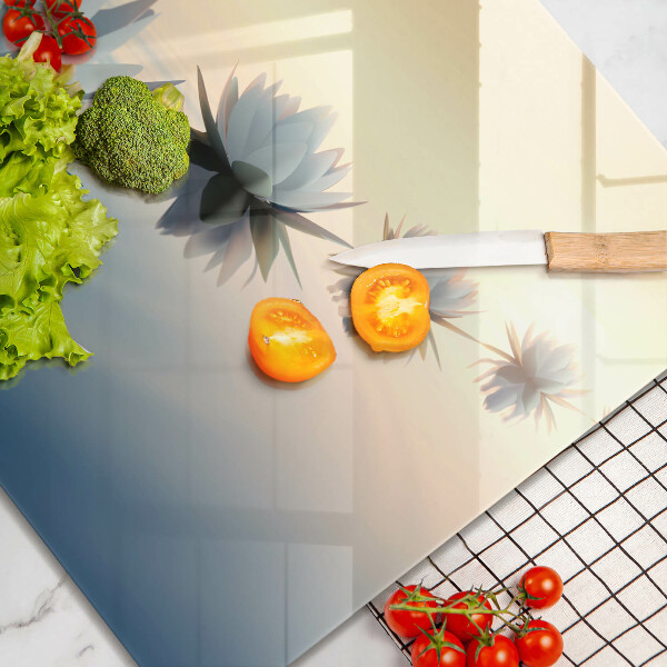 Glas Herdabdeckplatte Lilienblüten auf dem Wasser