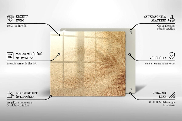 Glas Ceranfeldabdeckung Strandsandurlaub