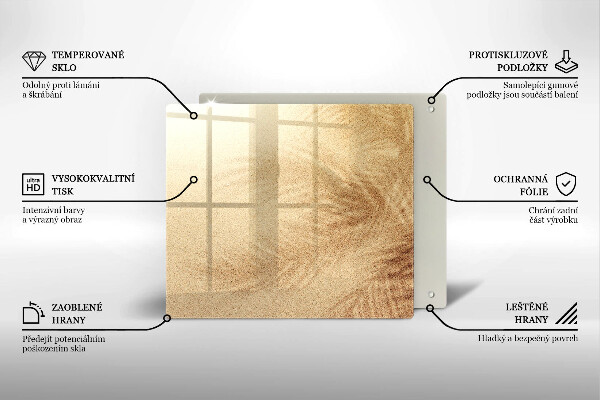 Glas Ceranfeldabdeckung Strandsandurlaub