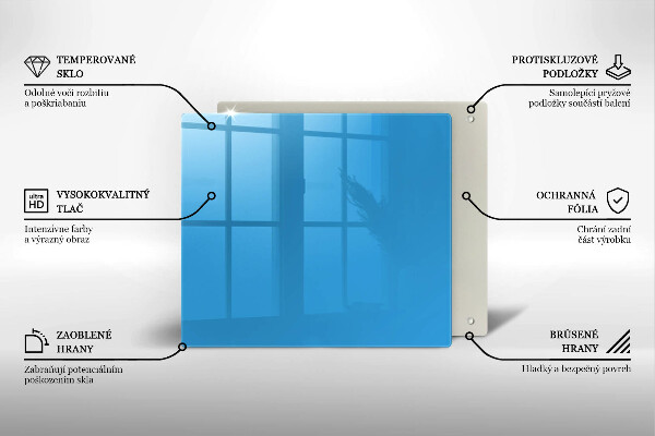 Glas Ceranfeldabdeckung Blaue Farbe