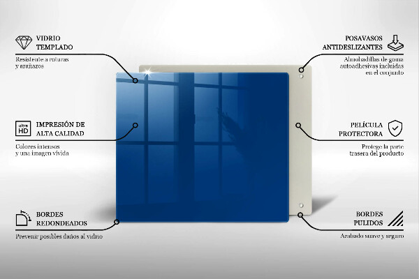 Glas Ceranfeldabdeckung Blaue Farbe