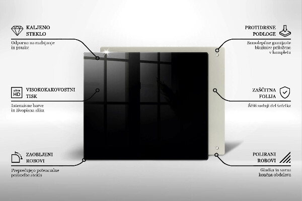Glas Ceranfeldabdeckung Schwarze Farbe