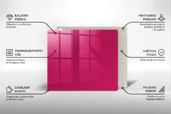 Glas Ceranfeldabdeckung Pinke Farbe