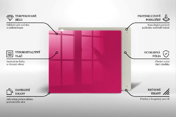 Glas Ceranfeldabdeckung Pinke Farbe