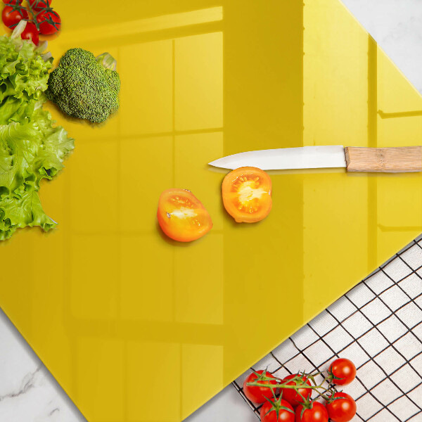 Glas Ceranfeldabdeckung Gelb
