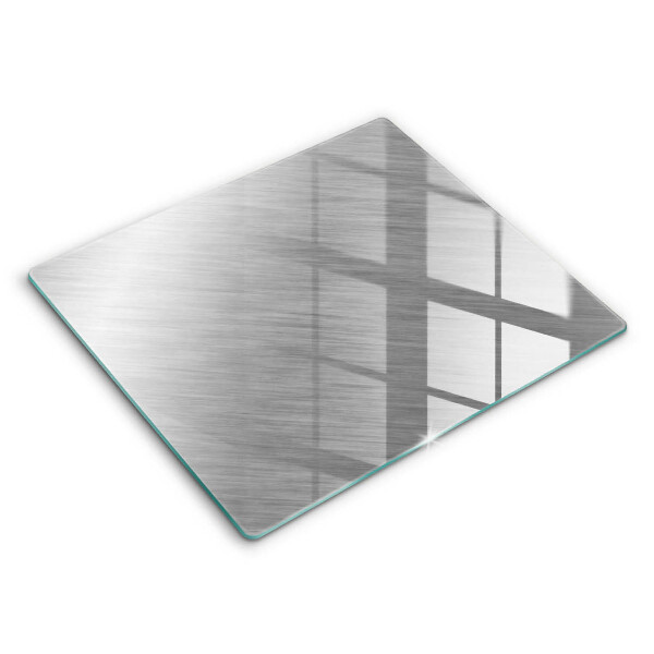 Glas Herdabdeckplatte Metallbeschaffenheitshintergrund