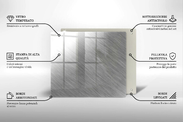 Glas Herdabdeckplatte Metallbeschaffenheitshintergrund