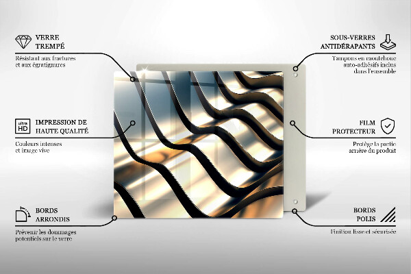 Glas Herdabdeckplatte 3D-Metallformen
