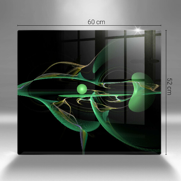 Glas Herdabdeckplatte Moderne Abstraktion