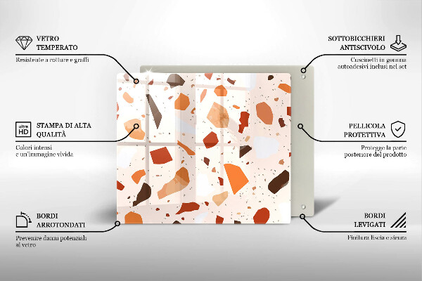 Glas Ceranfeldabdeckung Dekoratives Steinzeug