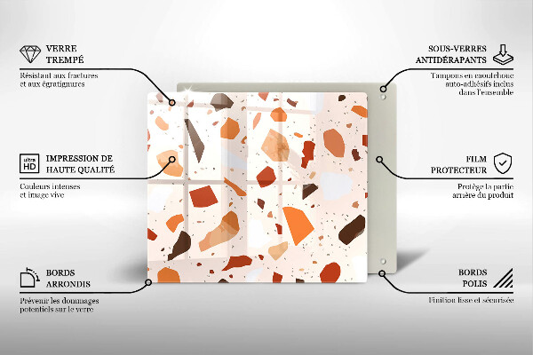 Glas Ceranfeldabdeckung Dekoratives Steinzeug