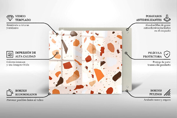Glas Ceranfeldabdeckung Dekoratives Steinzeug