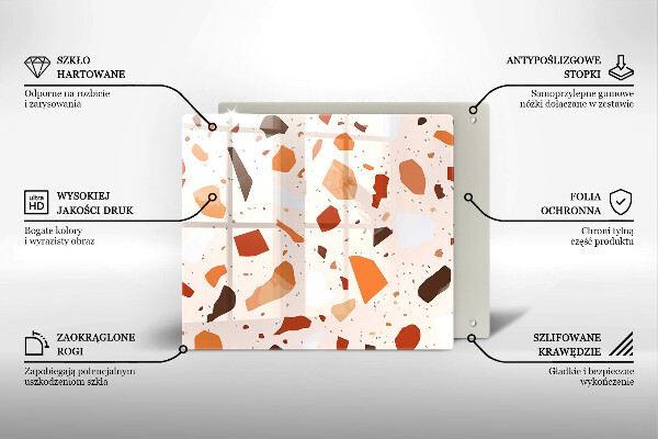 Glas Ceranfeldabdeckung Dekoratives Steinzeug
