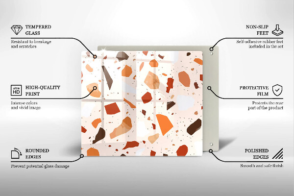 Glas Ceranfeldabdeckung Dekoratives Steinzeug