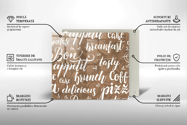 Glas Ceranfeldabdeckung Untertitel Bon appetit