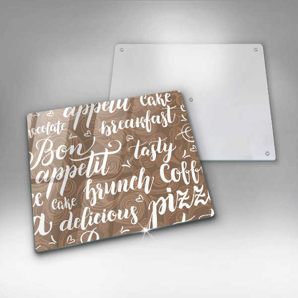 Glas Ceranfeldabdeckung Untertitel Bon appetit