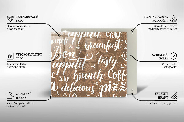 Glas Ceranfeldabdeckung Untertitel Bon appetit