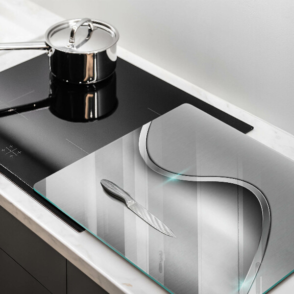 Glas Ceranfeldabdeckung Metallabstraktion