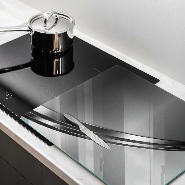 Glas Ceranfeldabdeckung Metallabstraktion