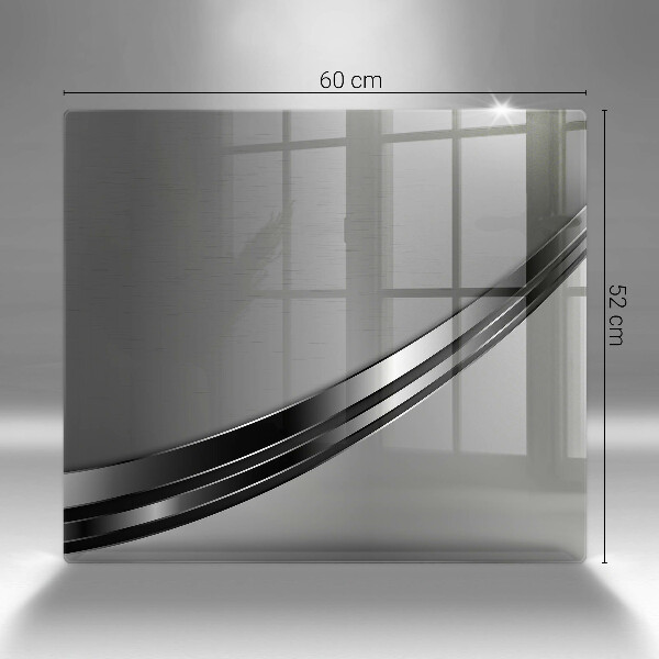 Glas Ceranfeldabdeckung Metallabstraktion