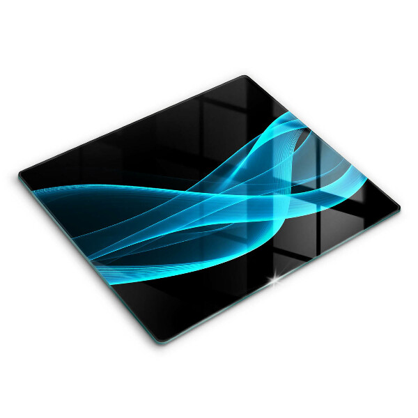 Glas Ceranfeldabdeckung Blaue Abstraktion