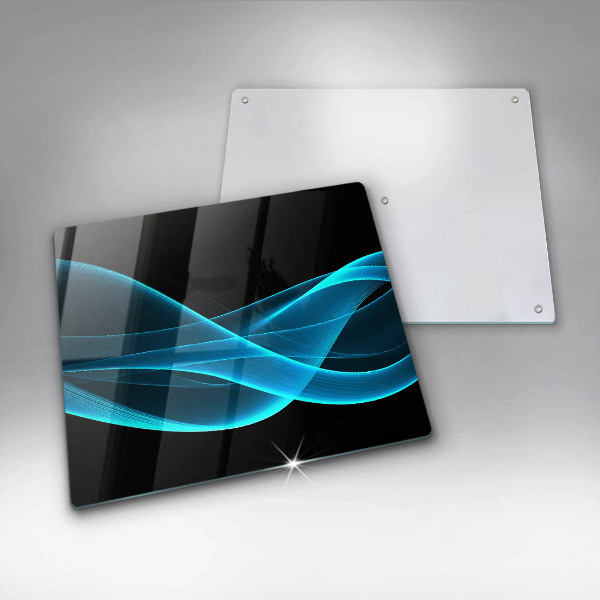 Glas Ceranfeldabdeckung Blaue Abstraktion