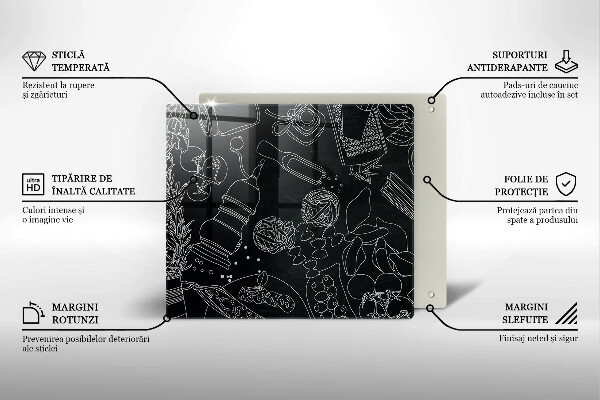 Glas Herdabdeckplatte Küchenzubehör