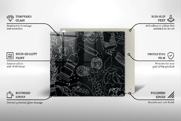 Glas Herdabdeckplatte Küchenzubehör