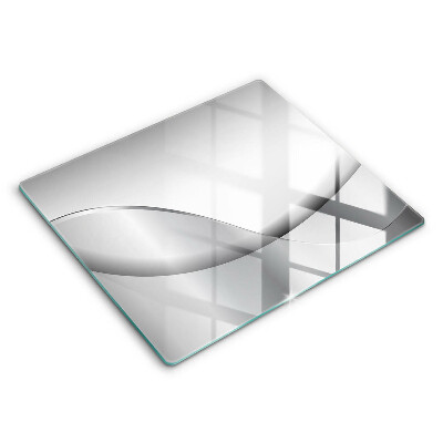 Glas Herdabdeckplatte Abstraktes Liniendesign