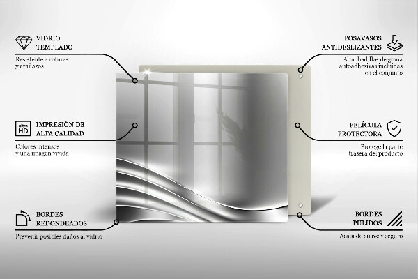Glas Ceranfeldabdeckung Metallstruktur