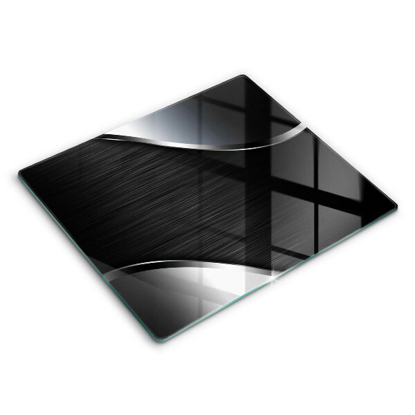 Glas Herdabdeckplatte Metallabstraktion